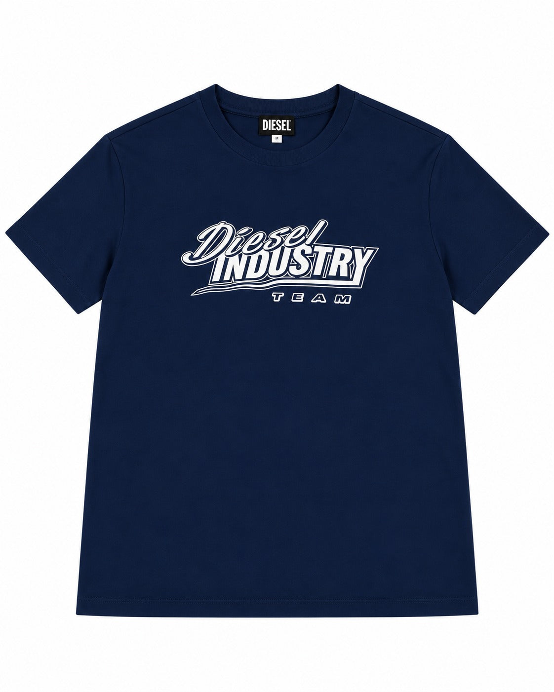 PLAYERA CABALLERO DIESEL CUELLO REDONDO AZUL NAVY LOGO DIESEL INDUSTRY L