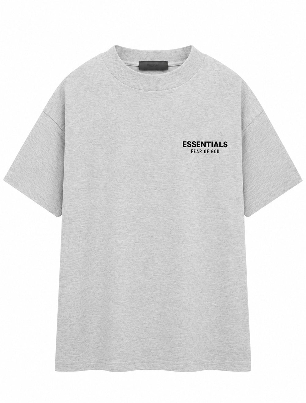 PLAYERA CABALLERO ESSENTIALS CUELLO REDONDO GRIS CLARO