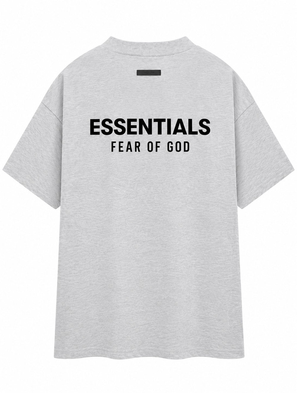 PLAYERA CABALLERO ESSENTIALS CUELLO REDONDO GRIS CLARO