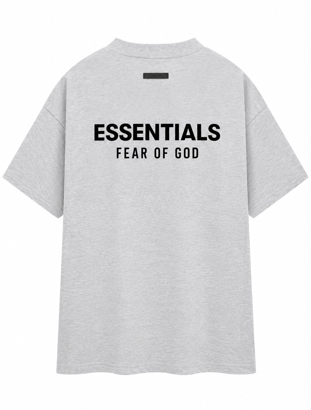 PLAYERA CABALLERO ESSENTIALS CUELLO REDONDO GRIS CLARO