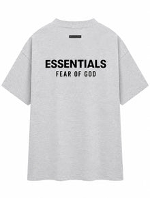 PLAYERA CABALLERO ESSENTIALS CUELLO REDONDO GRIS CLARO