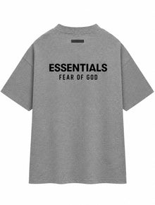 PLAYERA CABALLERO ESSENTIALS CUELLO REDONDO GRIS