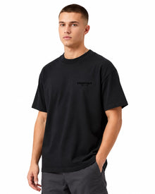 PLAYERA CABALLERO ESSENTIALS CUELLO REDONDO NEGRO