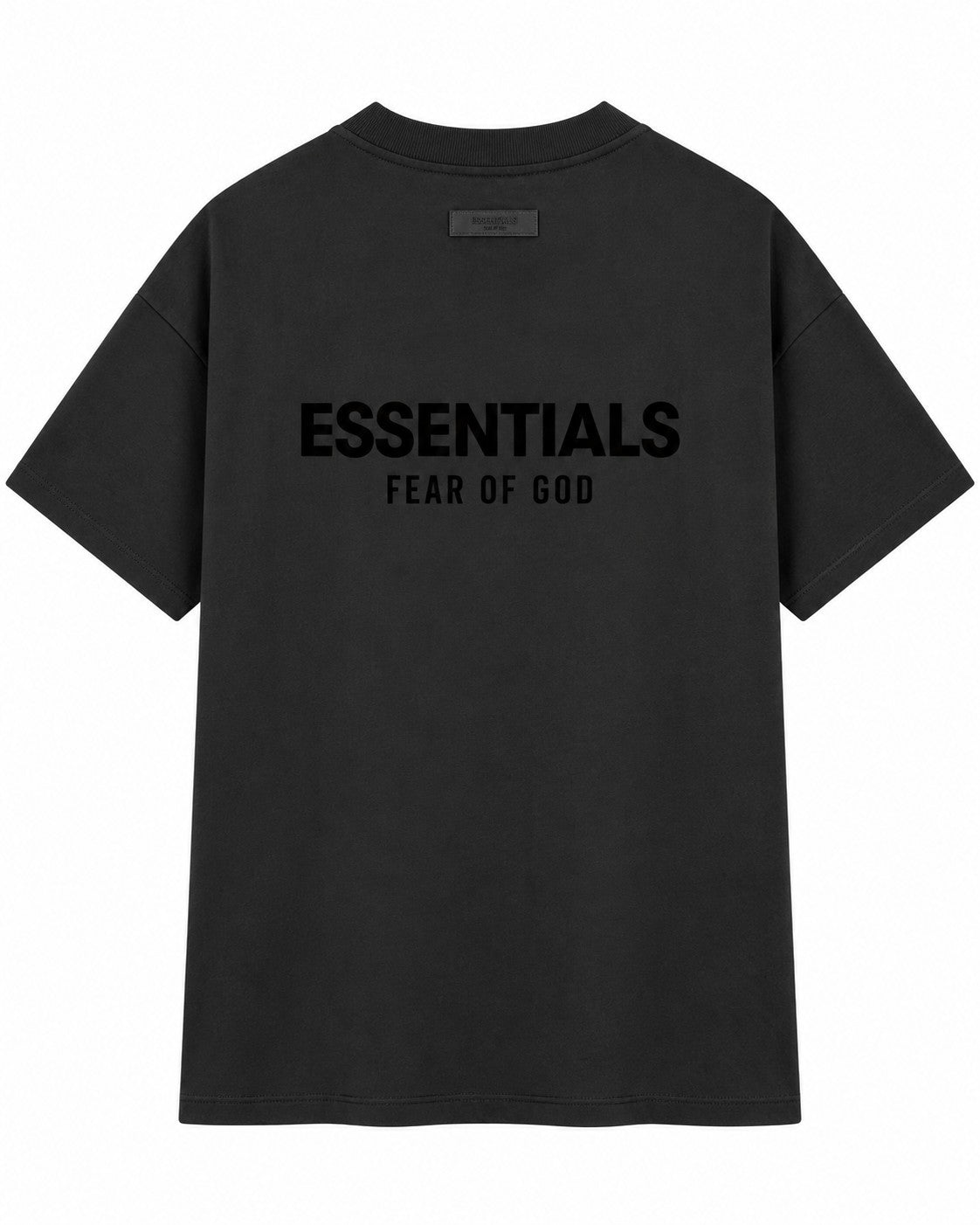 PLAYERA CABALLERO ESSENTIALS CUELLO REDONDO NEGRO