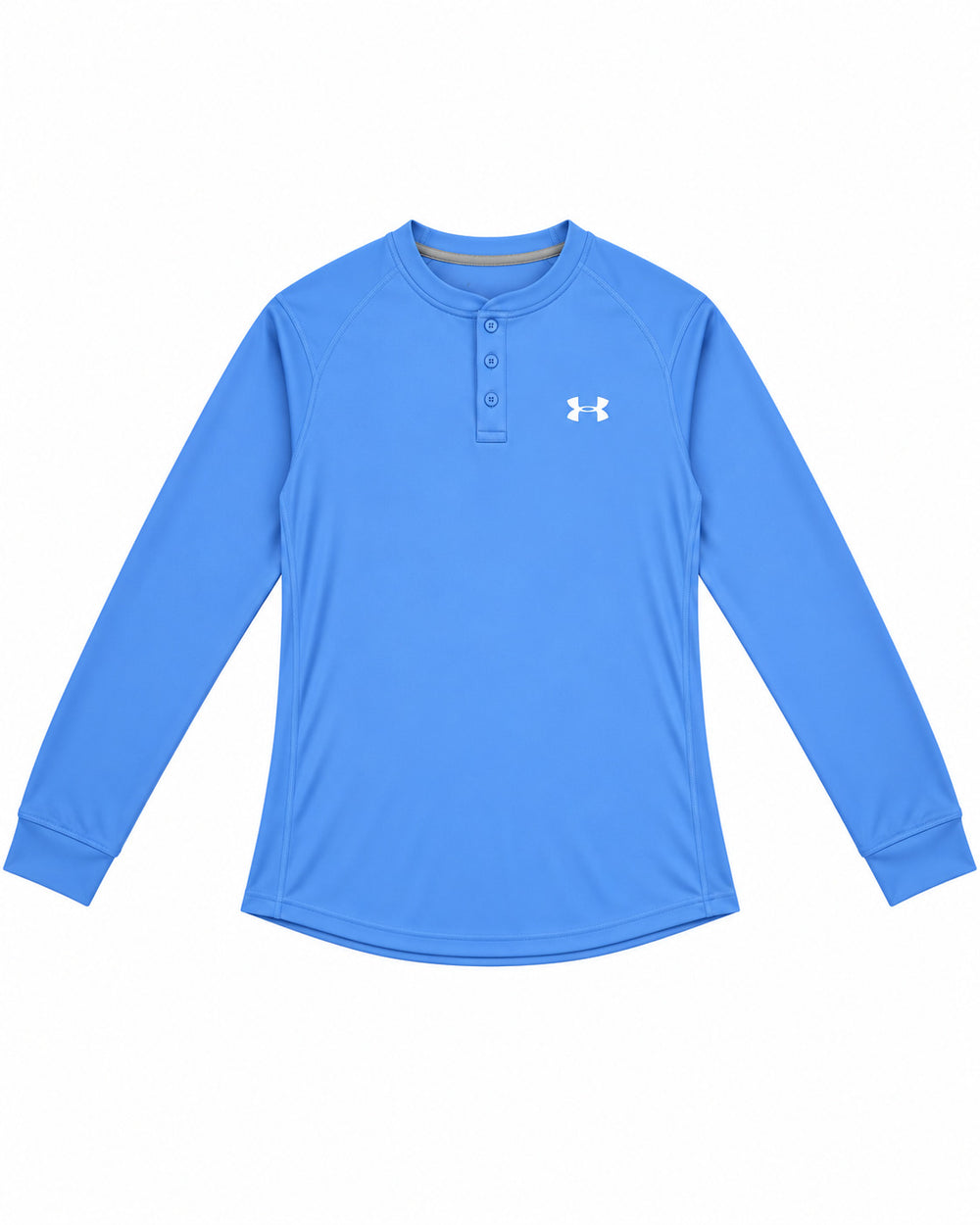 PLAYERA CABALLERO UNDER ARMOUR CUELLO REDONDO MANGA LARGA MOD1 AZUL CIELO S