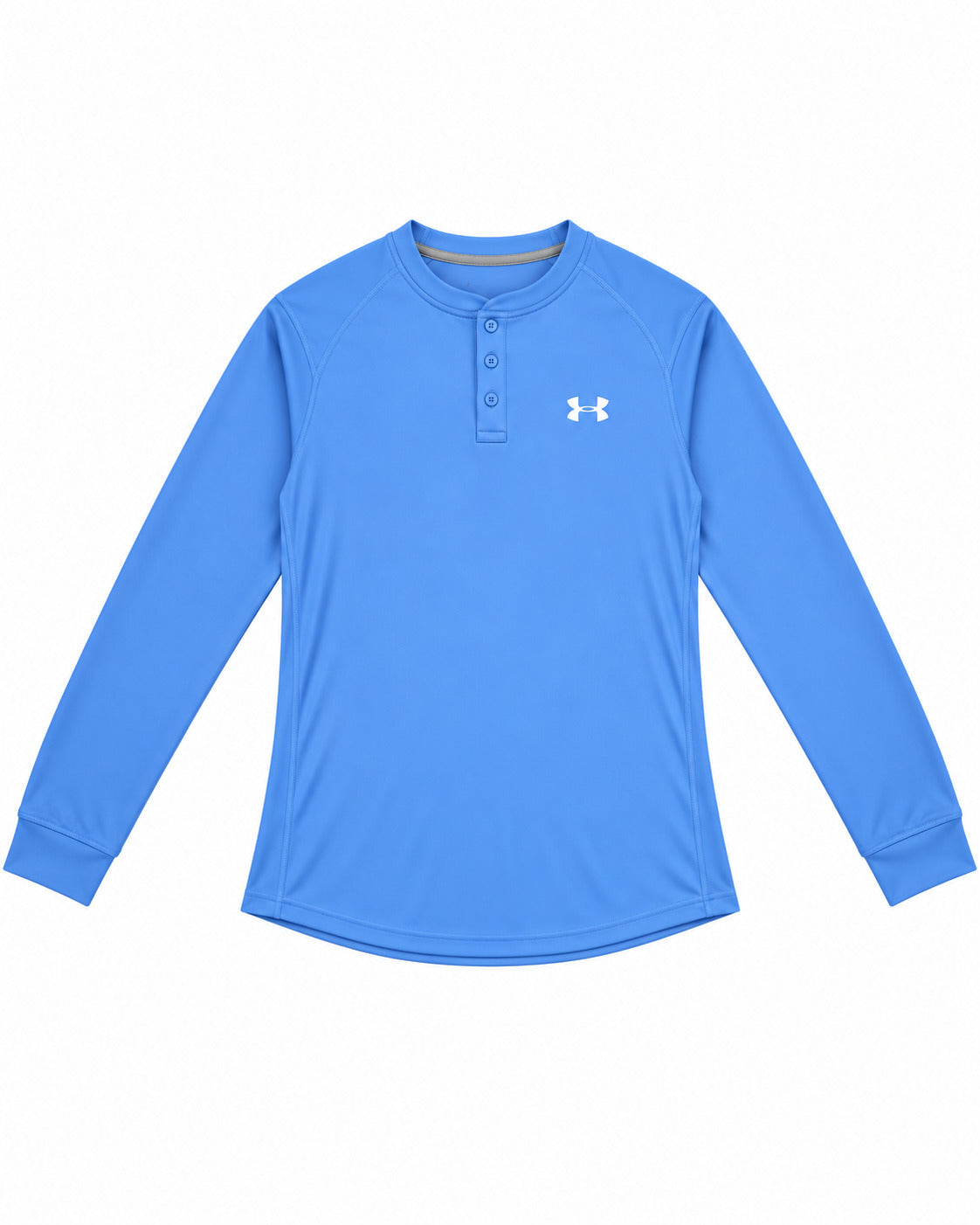 PLAYERA CABALLERO UNDER ARMOUR CUELLO REDONDO MANGA LARGA MOD1 AZUL CIELO S
