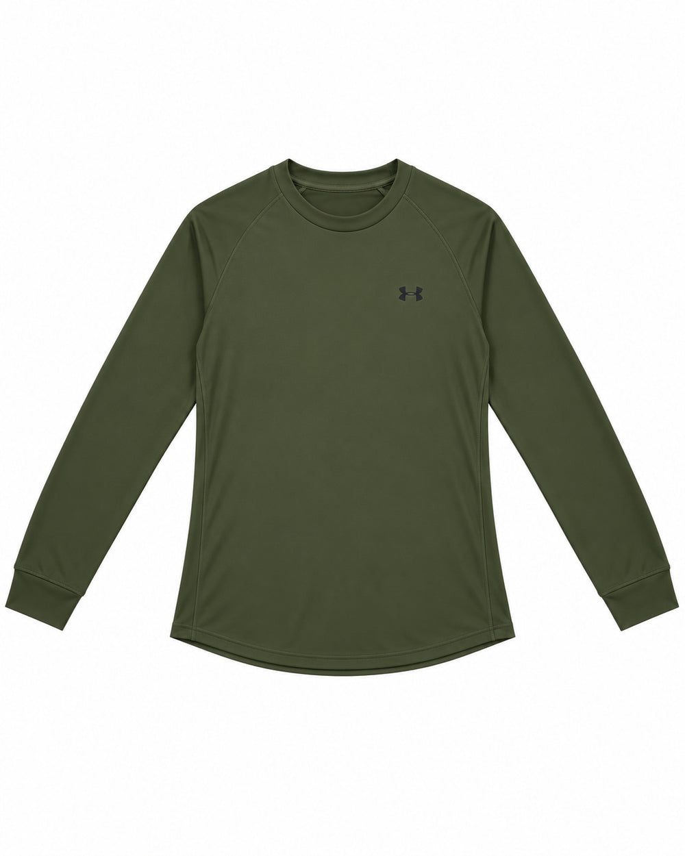 PLAYERA CABALLERO UNDER ARMOUR CUELLO REDONDO MANGA LARGA MOD2 VERDE XXL