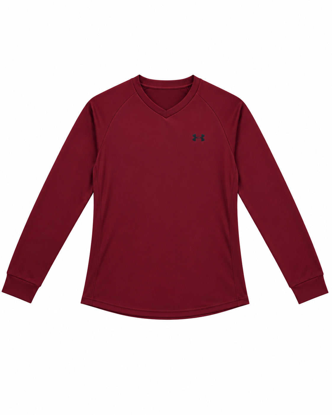 PLAYERA CABALLERO UNDER ARMOUR CUELLO REDONDO MANGA LARGA MOD2 VINO XL