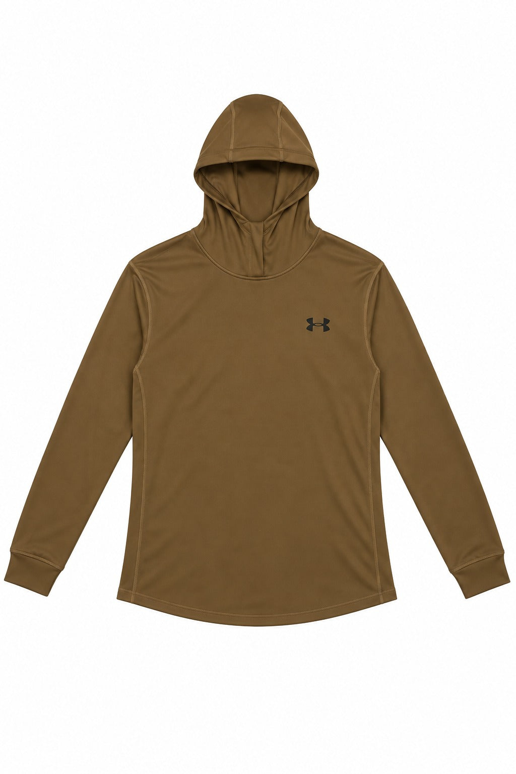 PLAYERA CABALLERO UNDER ARMOUR CUELLO REDONDO MANGA LARGA MOD3 KAKI L