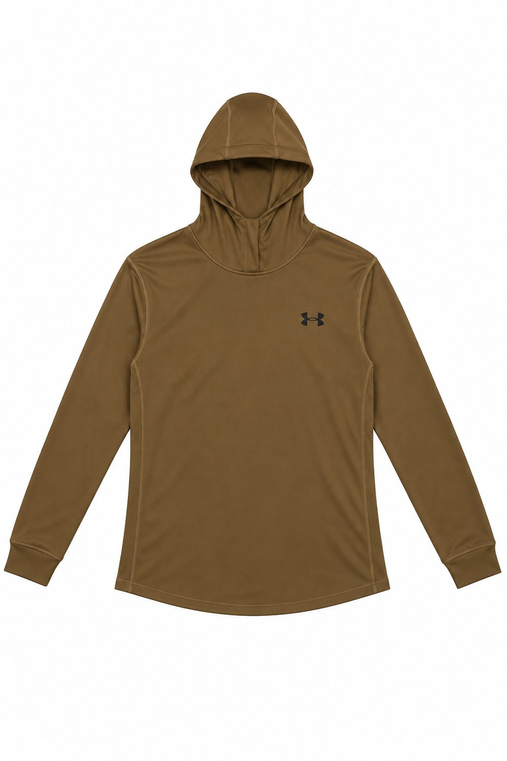 PLAYERA CABALLERO UNDER ARMOUR CUELLO REDONDO MANGA LARGA MOD3 KAKI L