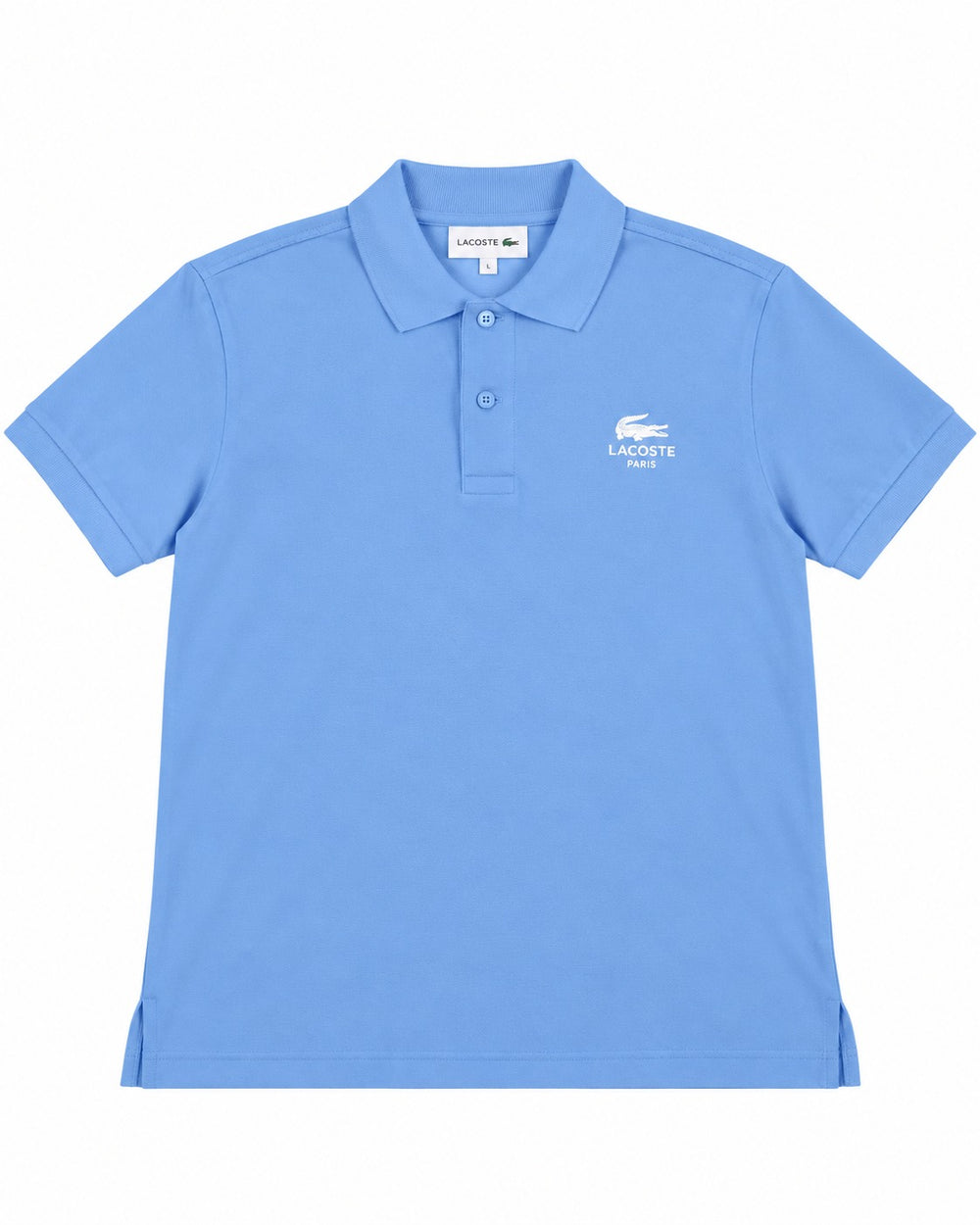 PLAYERA CABALLERO LACOSTE T POLO AZUL CIELO LOGO PH272351 HBP XXS