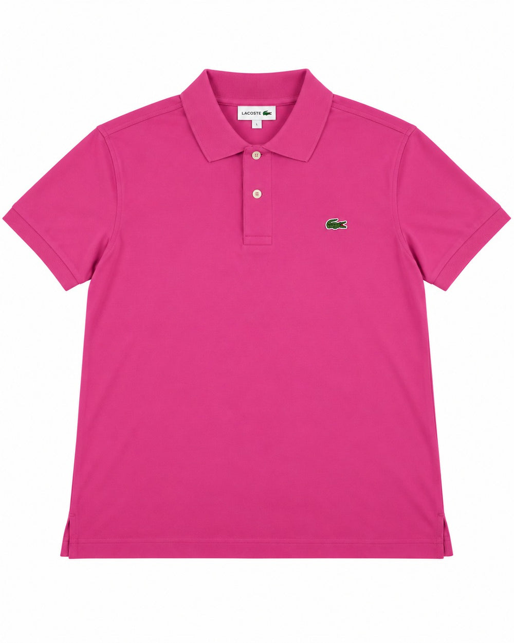 PLAYERA CABALLERO LACOSTE T POLO ROSA LOGO L121251 PQS L