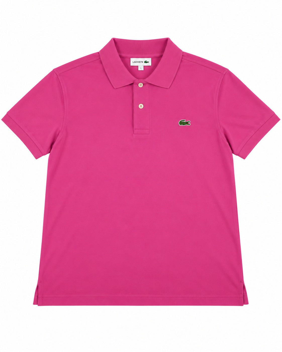 PLAYERA CABALLERO LACOSTE T POLO ROSA LOGO L121251 PQS L
