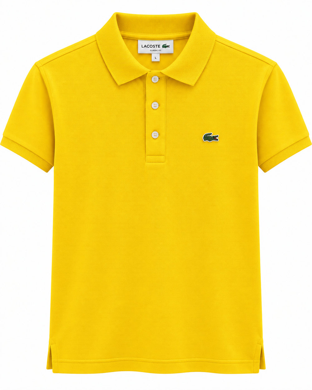 PLAYERA CABALLERO LACOSTE T POLO AMARILLA LOGO PH401251 ZAP M