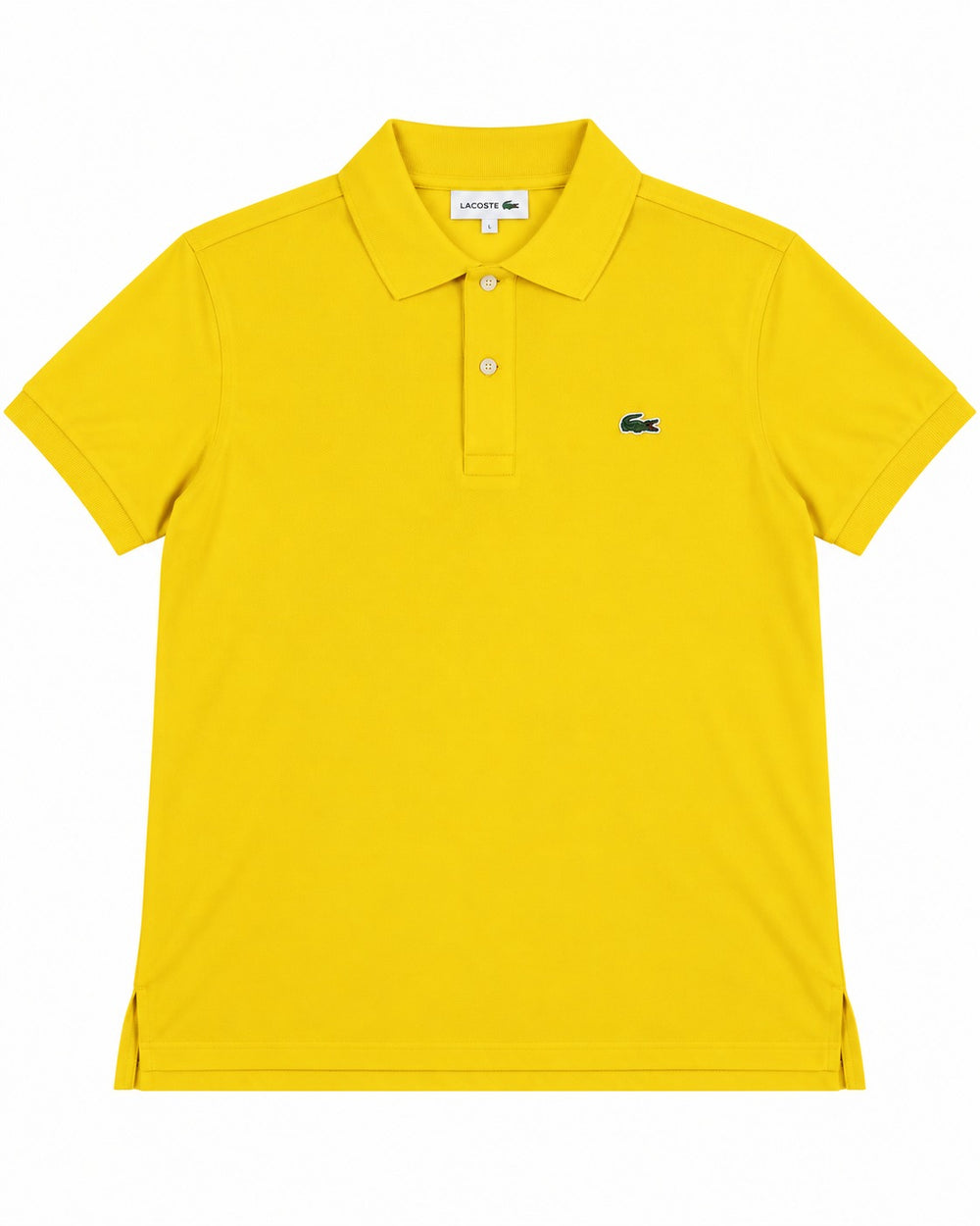 PLAYERA CABALLERO LACOSTE T POLO AMARILLA LOGO PH401251 ZAP XL