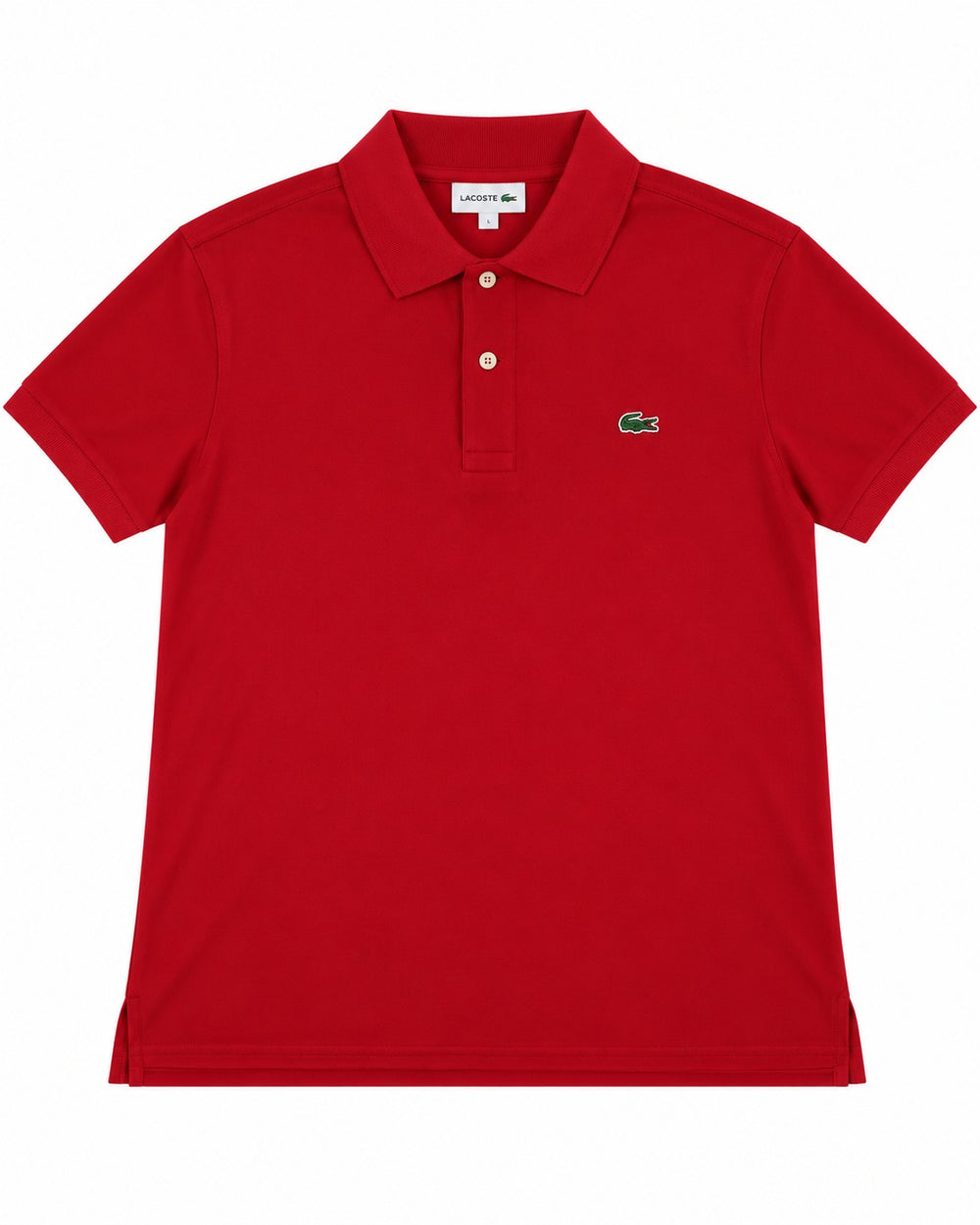 PLAYERA CABALLERO LACOSTE T POLO ROJO VIVO LOGO L121251 240 M