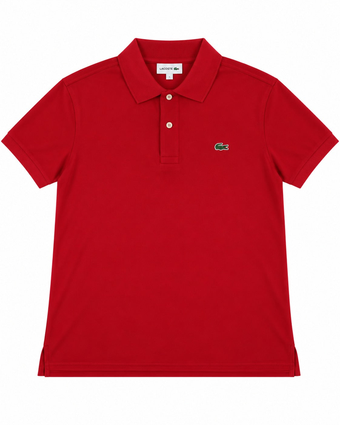 PLAYERA CABALLERO LACOSTE T POLO ROJO VIVO LOGO L121251 240 M