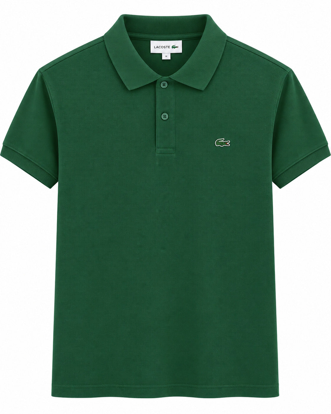 PLAYERA CABALLERO LACOSTE T POLO VERDE OBSCURO LOGO L121251 5HX XL