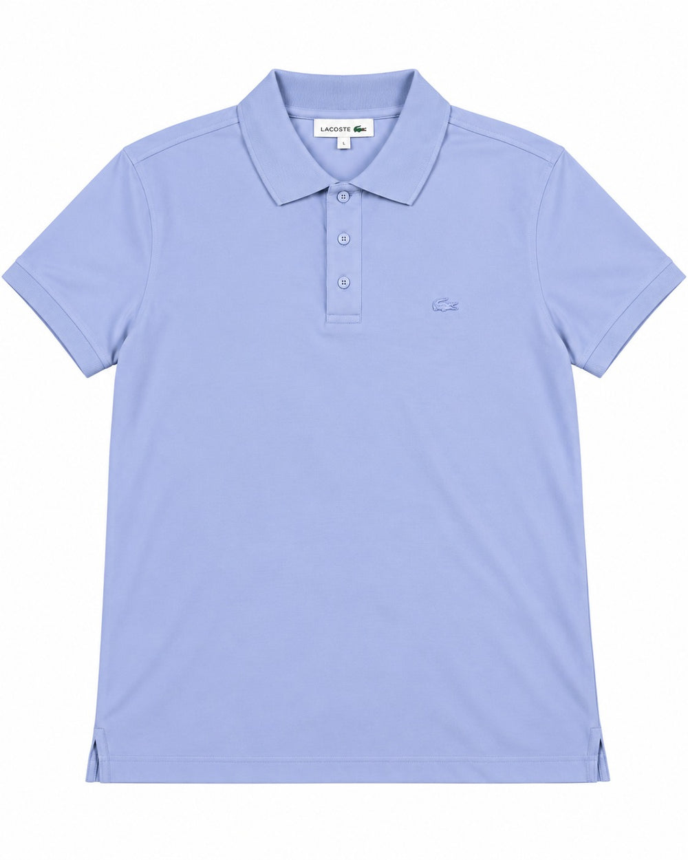 PLAYERA CABALLERO LACOSTE T POLO AZUL BAJO LOGO MORADO PH836151 J2G 3XL
