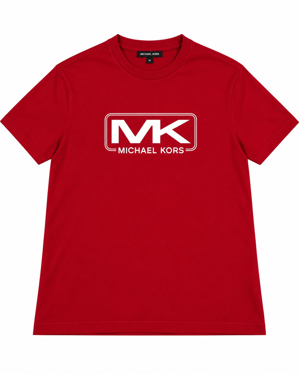 PLAYERA CABALLERO MK CUELLO REDONDO ROJA LOGO BLANCO KS4511EFV4 L