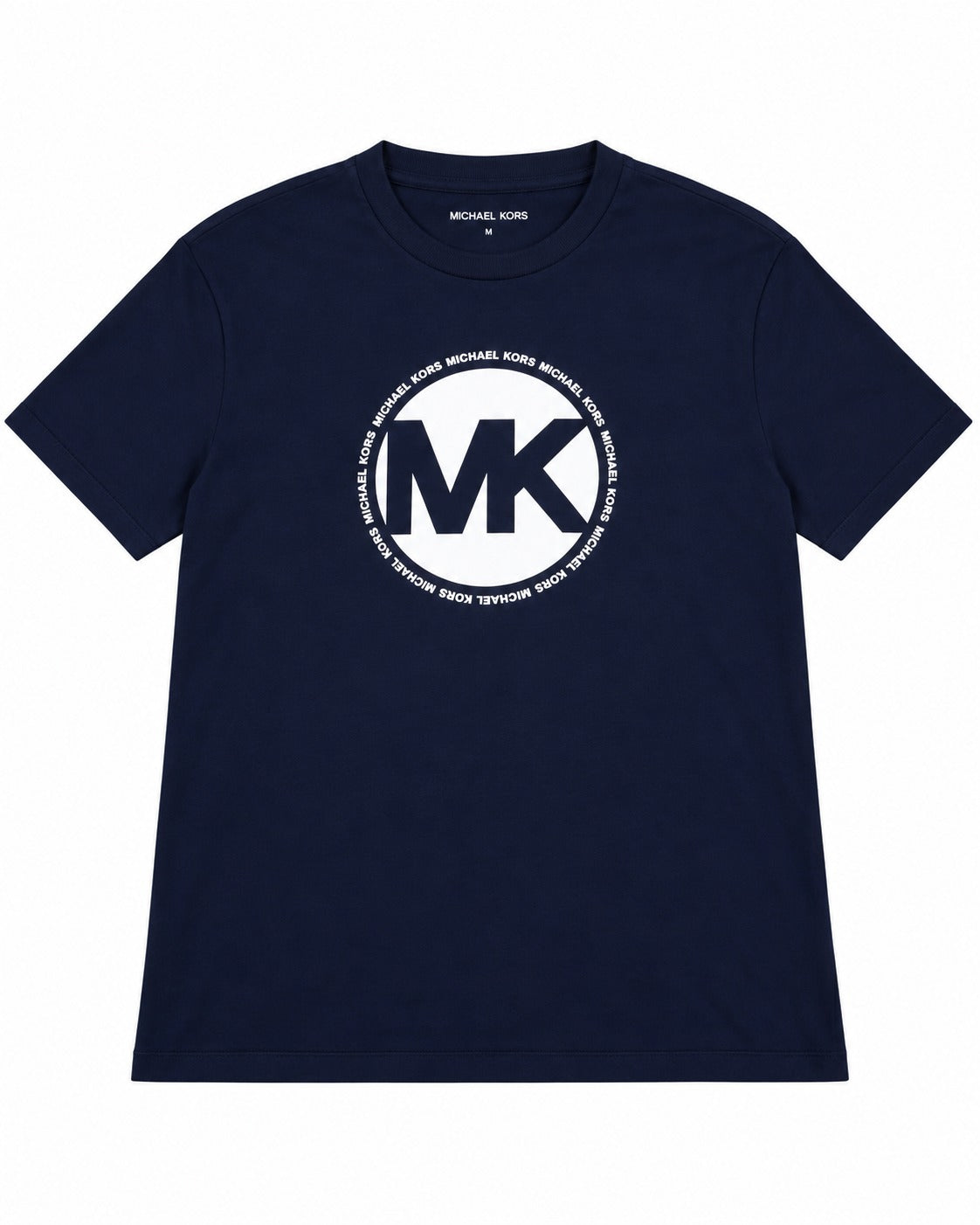 PLAYERA CABALLERO MK CUELLO REDONDO AZUL NAVY CIRCULO BLANCO 9S26G30751 M