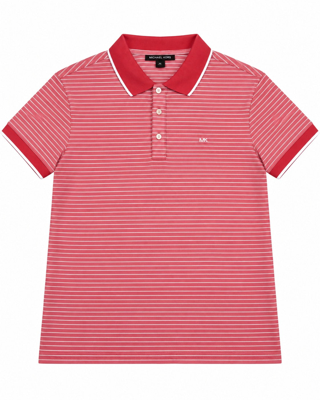 PLAYERA CABALLERO MK T POLO SALMON TEJIDO BLANCA KT45230DYL M