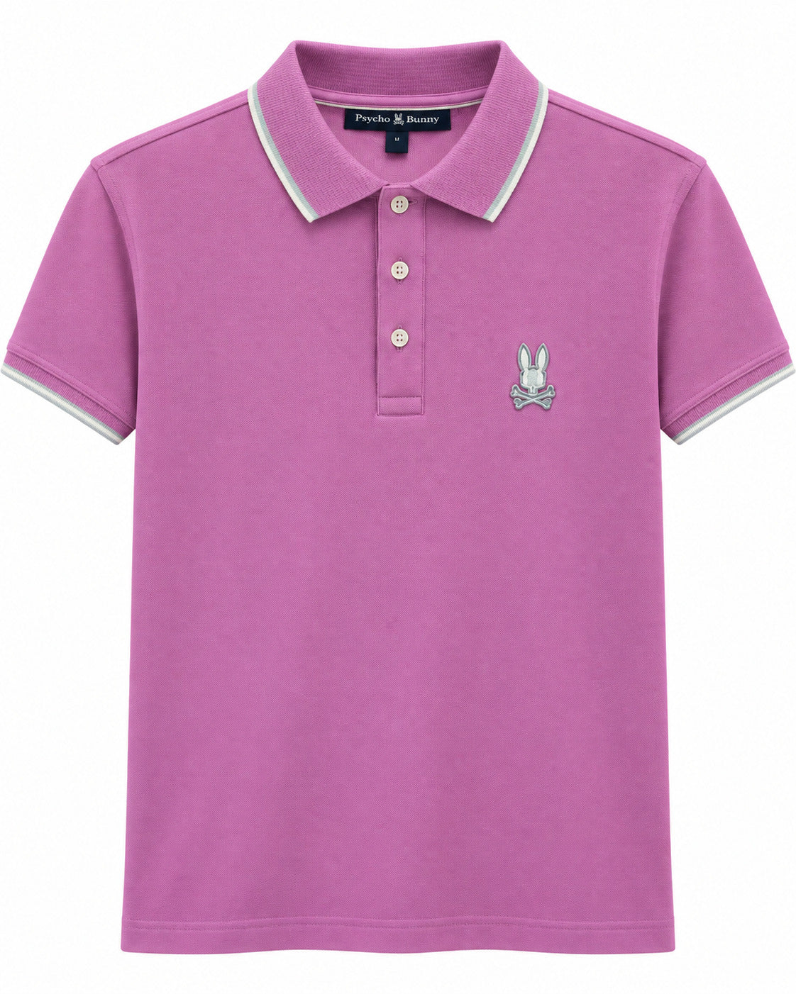 PLAYERA CABALLERO PSYCHO BUNNY T POLO ROSA LISA 3