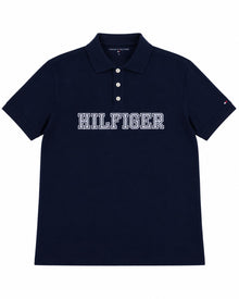 PLAYERA CABALLERO TOMMY H T POLO AZUL NAVY LOGO BLANCO XM05641400 DWS