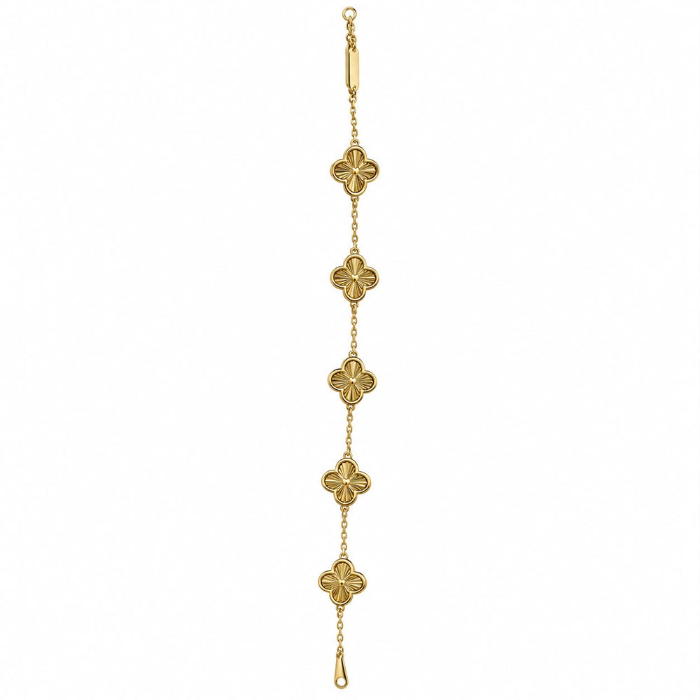 PULSERA ESTILO VAN CLEEF METAL ESTILO 2 DORADO