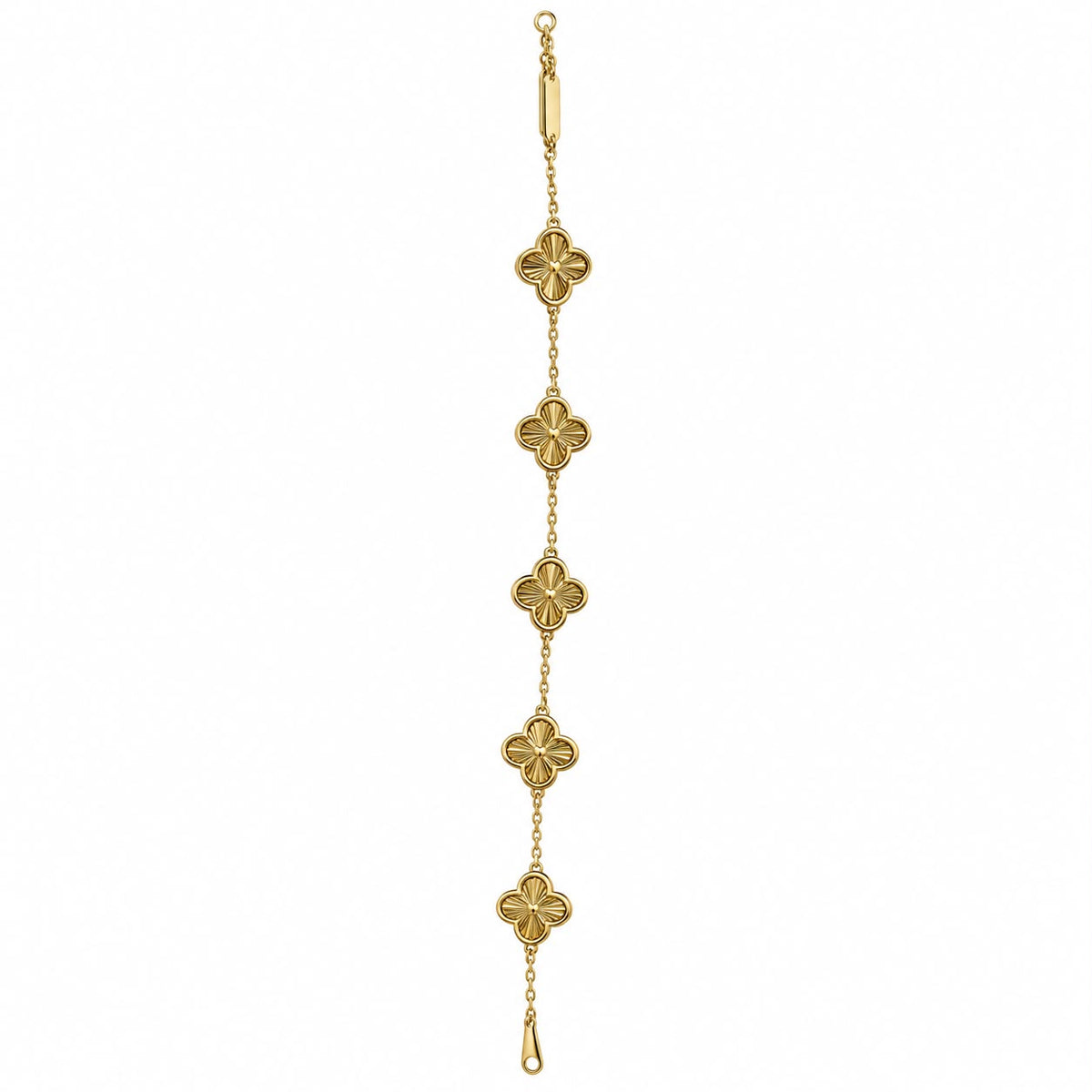 PULSERA ESTILO VAN CLEEF METAL ESTILO 2 DORADO