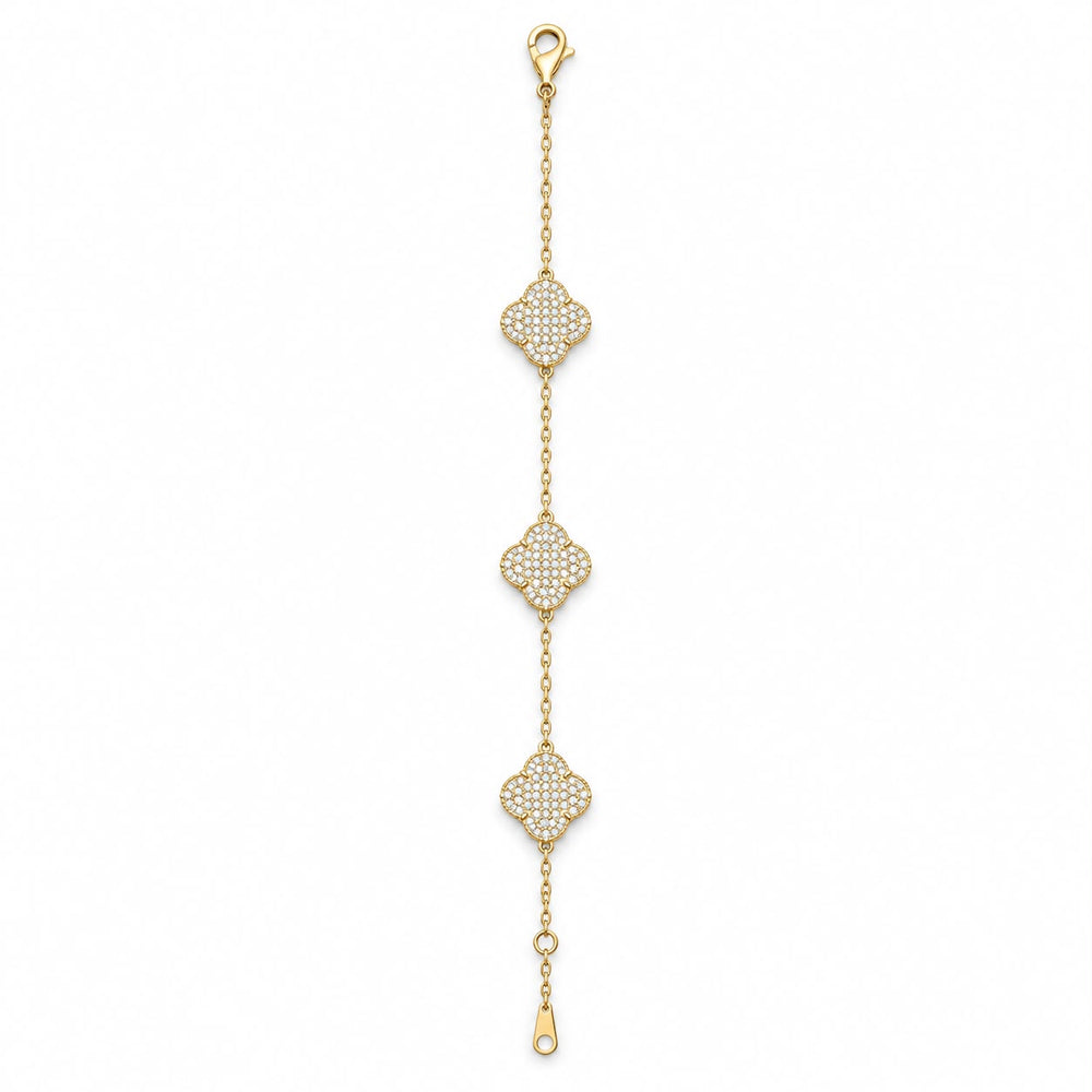 PULSERA ESTILO VAN CLEEF METAL ESTILO 3 DORADO