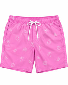 SHORT DE BAÑO HOLYSTER ROSA PALMERAS