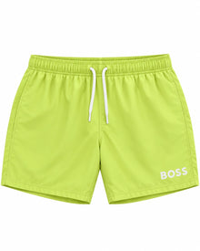 SHORT DE BAÑO HUGO BOSS VERDE LIMON