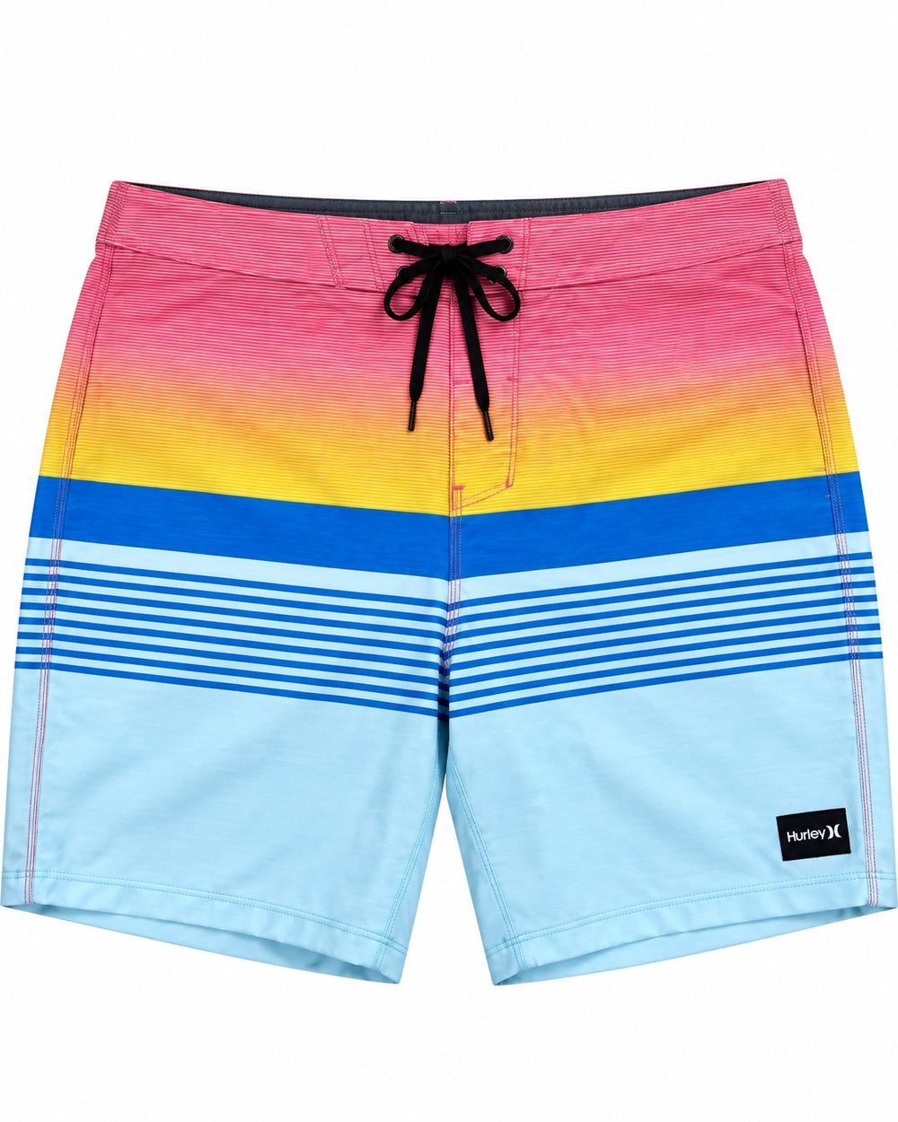 SHORT DE BAÑO HURLEY RAYADO MULTICOLOR ROJO/AMARILLO/AZULES