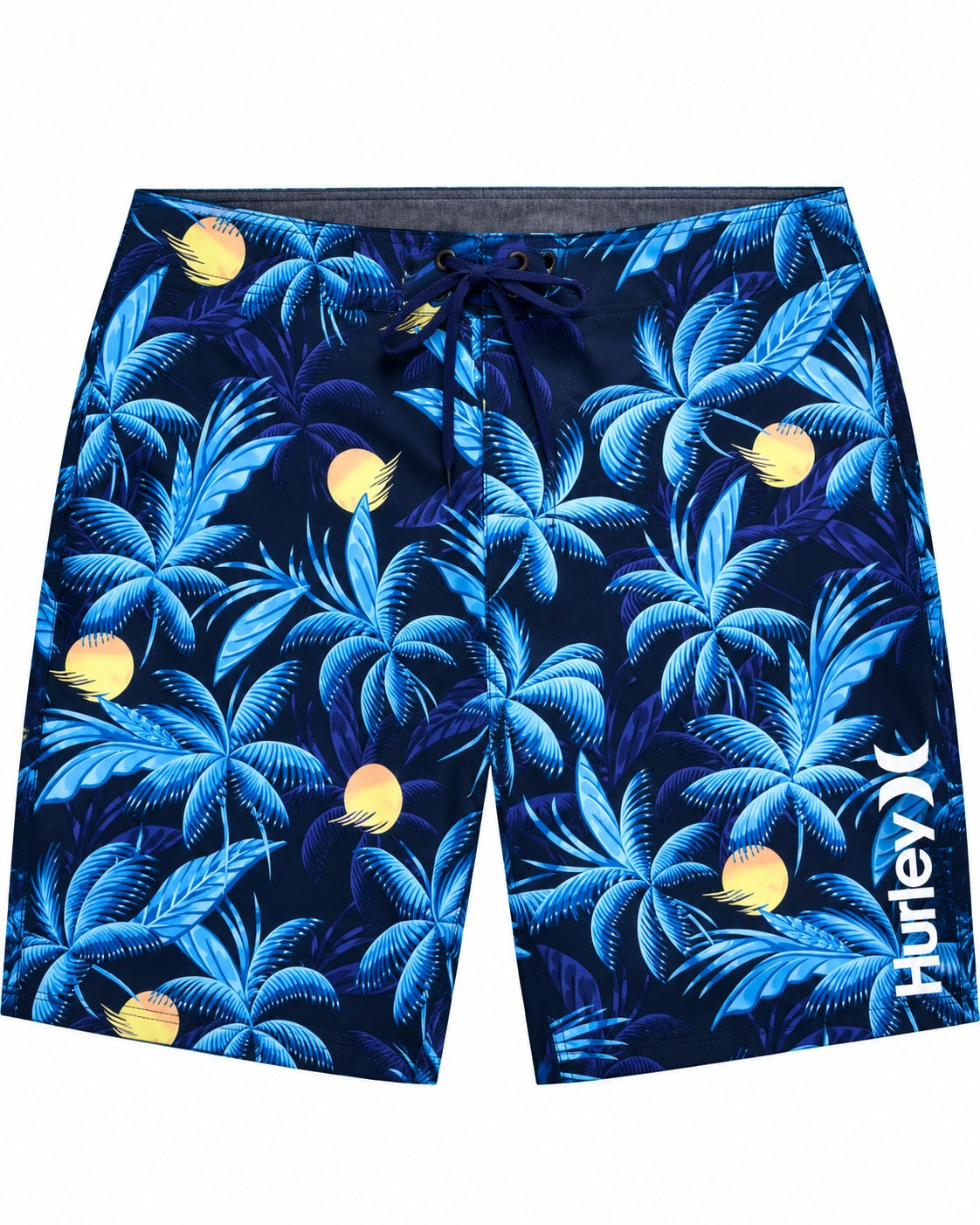 SHORT DE BAÑO HURLEY NEGRO C/PALMERAS AZULES