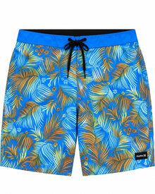 SHORT DE BAÑO HURLEY AZUL CIELO C/HOJAS