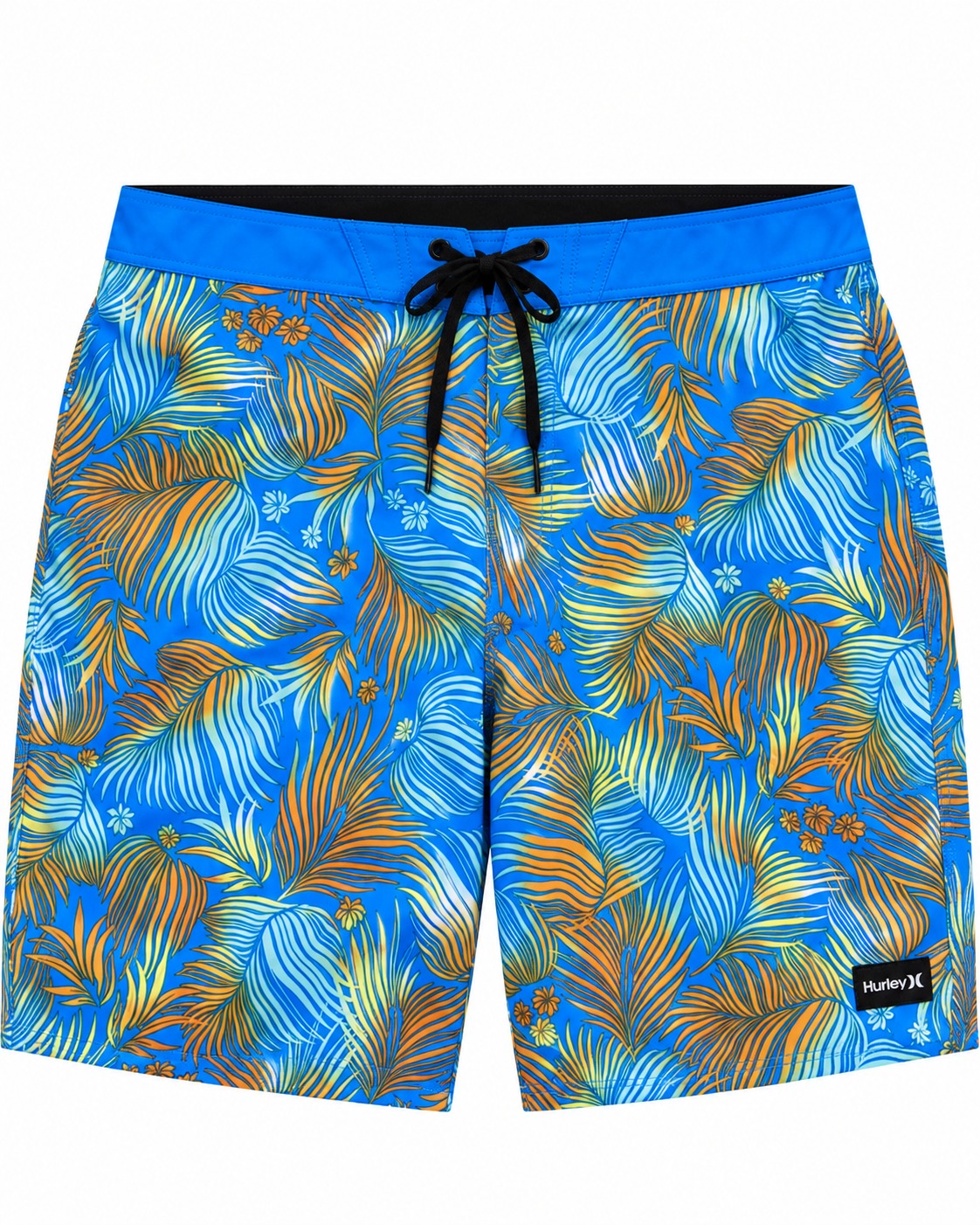 SHORT DE BAÑO HURLEY AZUL CIELO C/HOJAS