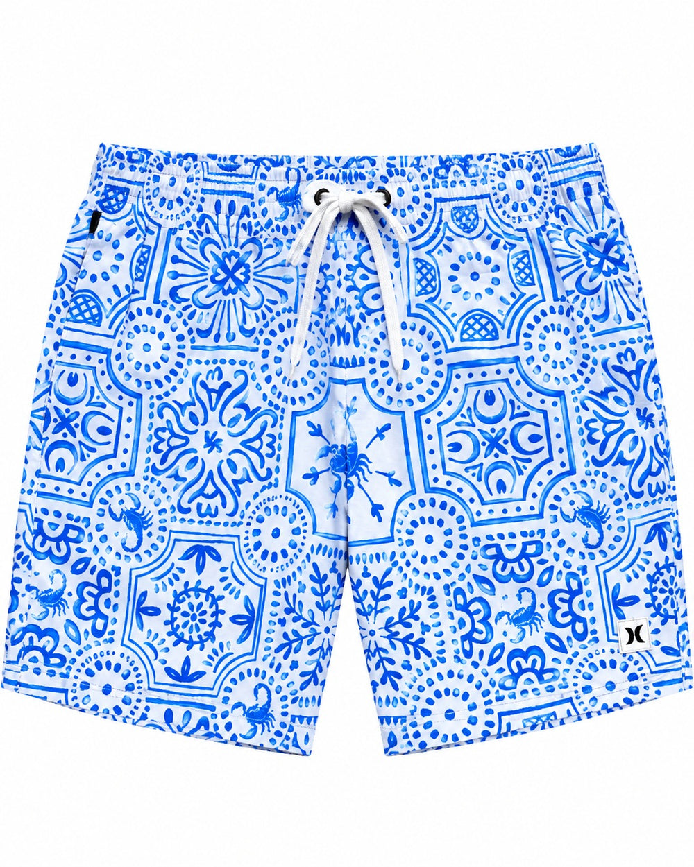 SHORT DE BAÑO YOUNGLA BLANCO C/AZUL ALACRAN