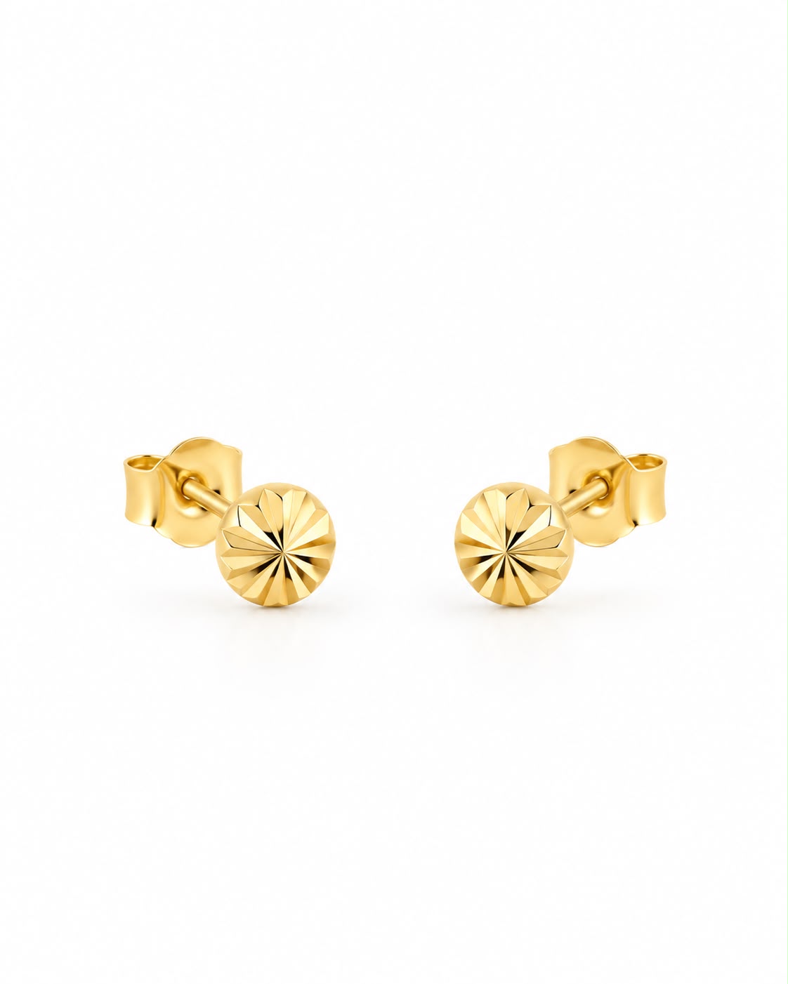 ARETES ORO 10K 7 PIEDRAS