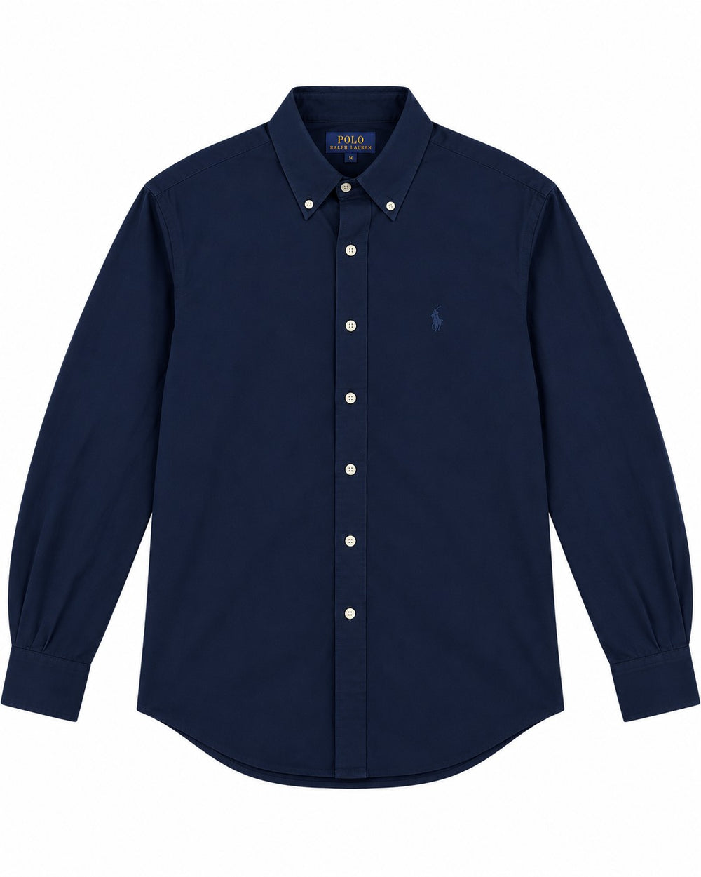 CAMISA BROOKS BROTHERS 42112 SLIM MONOGRAMA AZUL NAVI