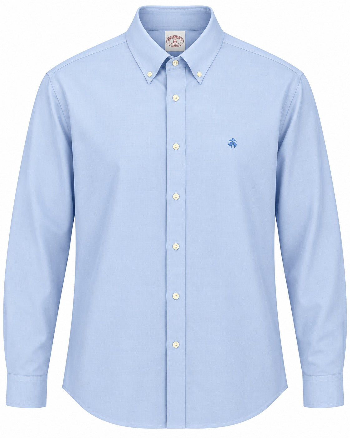 CAMISA BROOK BROTHERS TRADICIONAL AZUL MONOGRAMA S