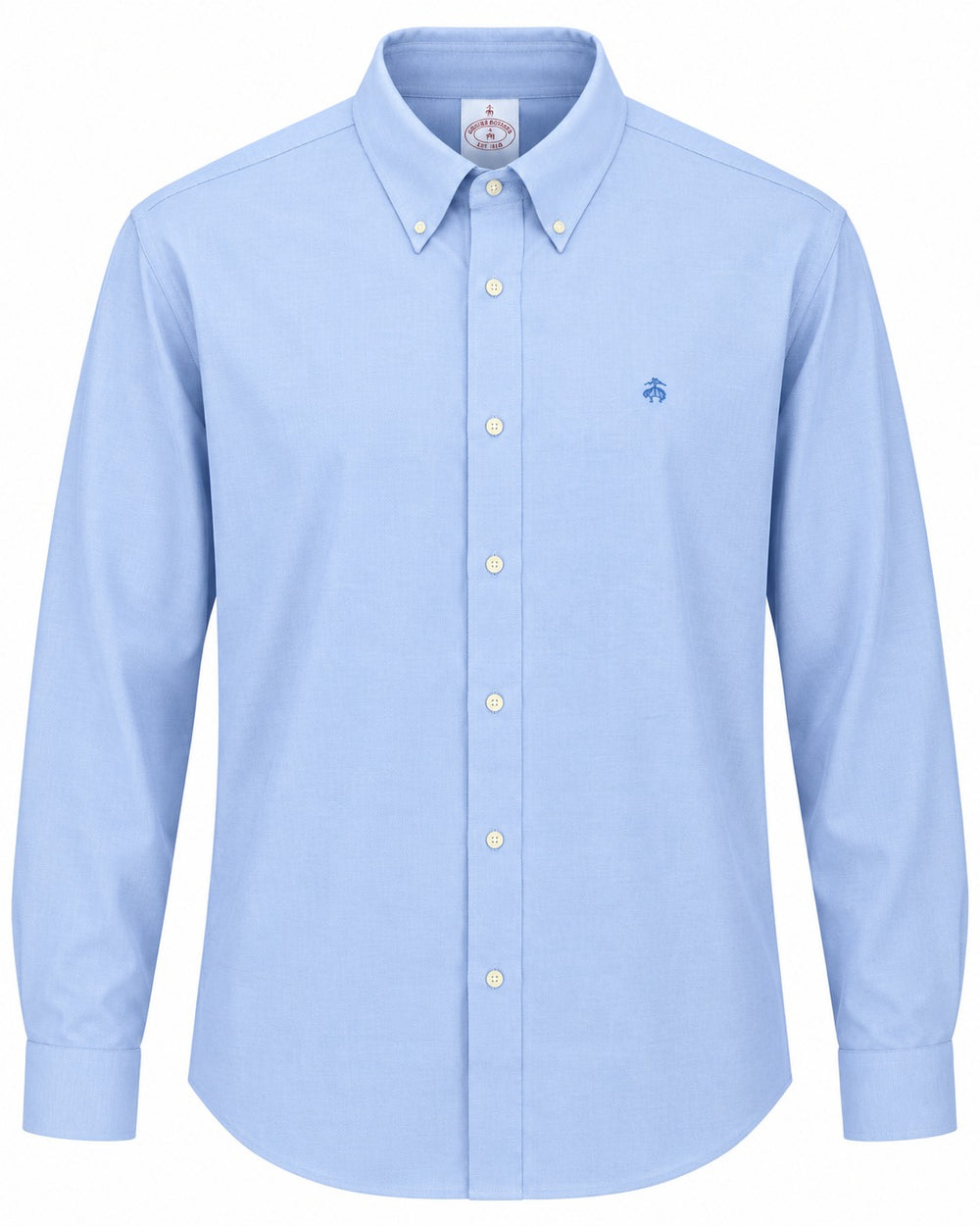 CAMISA BROOK BROTHERS TRADICIONAL AZUL MONOGRAMA XXL