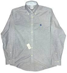 CAMISA BROOK BROTHERS GRIS LISA BOLSILLO