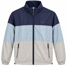 CHAMARRA CABALLERO NEW BALANCE TRICOLOR GRIS, AZUL Y AZUL NAVY