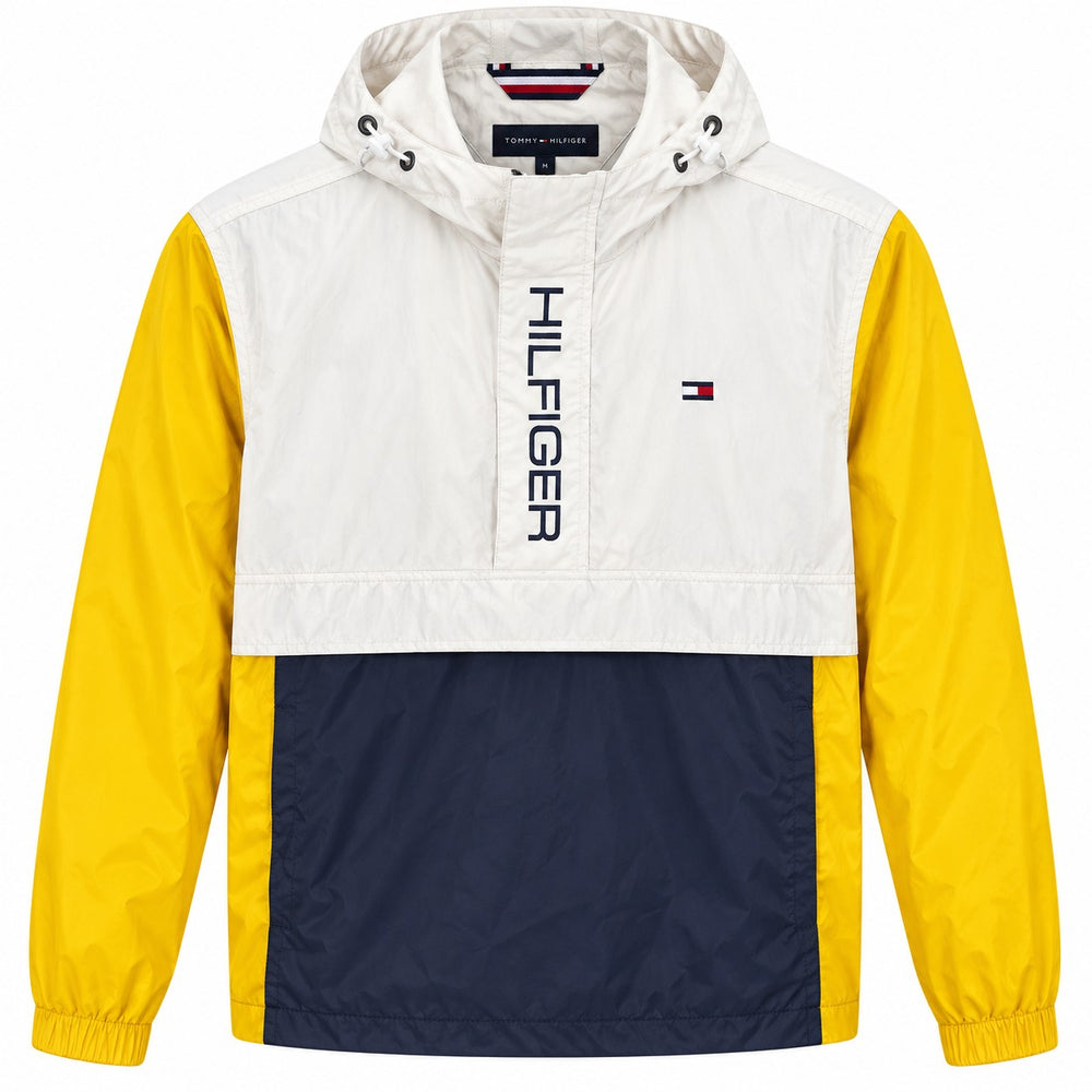 CHAMARRA CABALLERO TOMMY HILFIGUER BLANCA, AMARILLO Y AZUL NAVY M