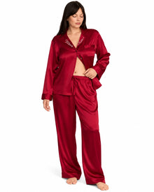 PIJAMA VICTORIA SECRET PANTALON SEDA VINO ST11271604