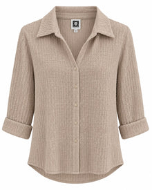 CAMISA DAMA ANNE KLEIN CAFÉ