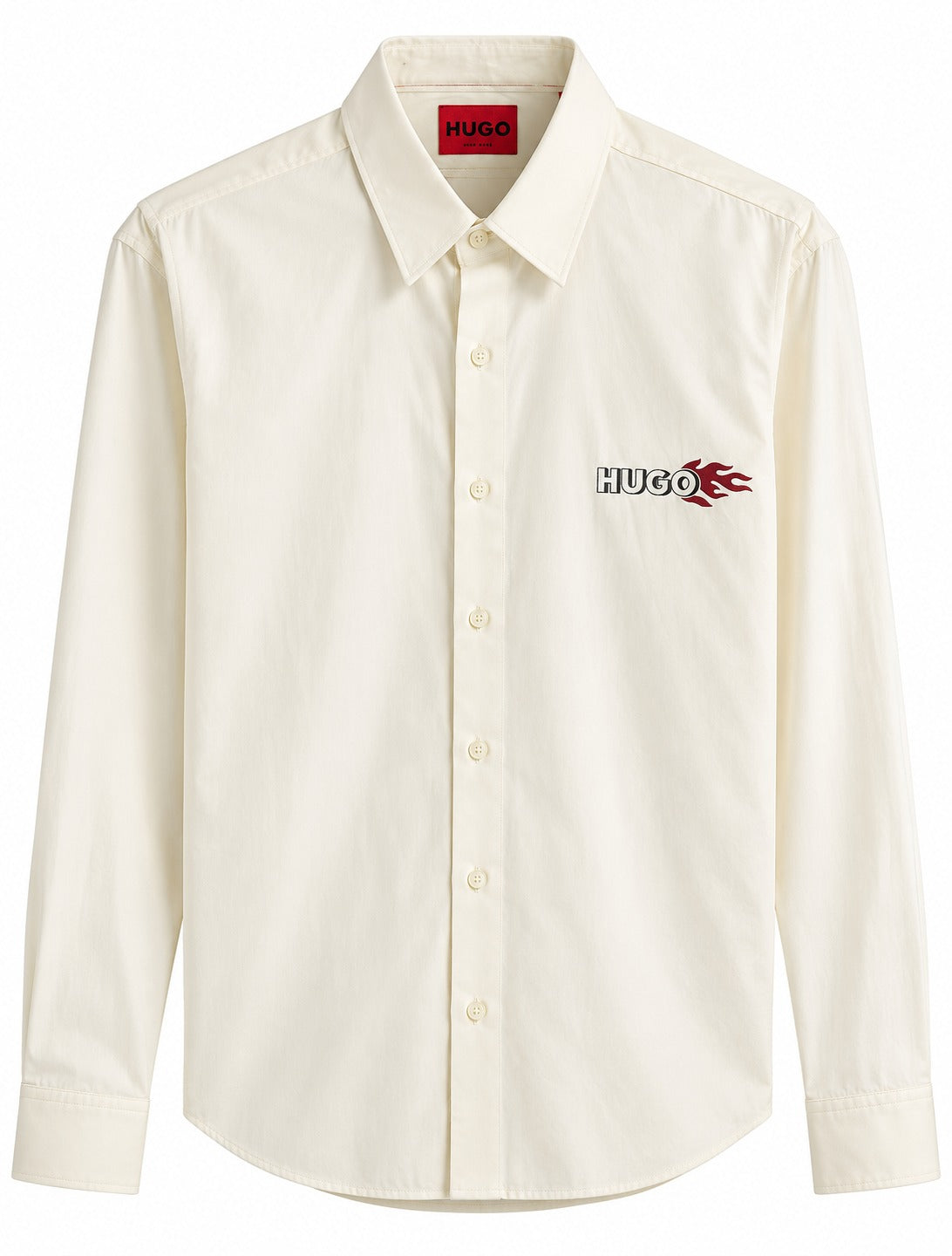 CAMISA HUGO BOSS 50568651 CASUAL SLIM FIT BEIGE M