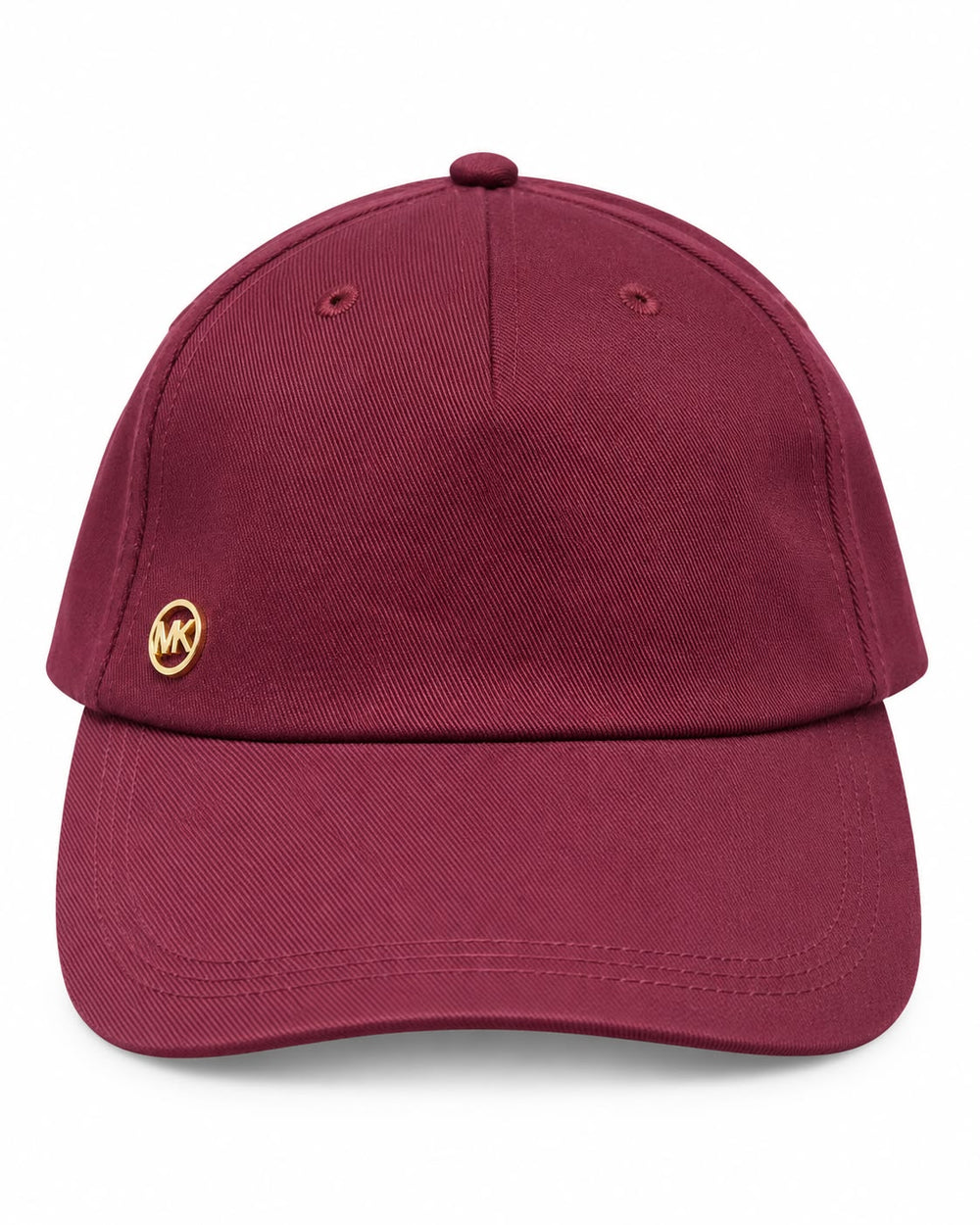 GORRA MK MORADA, DETALLE MK DORADO