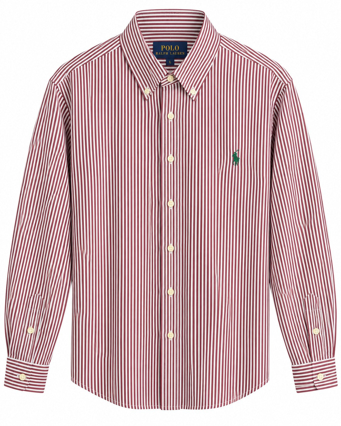 CAMISA PRL SLIM FIT BLANCA LINEAS VINO S